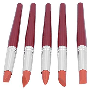 Imagem de Zerodis Ferramentas de Escultura Em Argila de Silicone Coleção de Artesanato Materiais de Arte Ferramentas de Pintura de Pintura Caneta de Modelagem Com Ponta de Borracha 5 Unidades para Arte Em Argila e a óleo de Escultura Em de Silicone (Vermelho Tamanho L)
