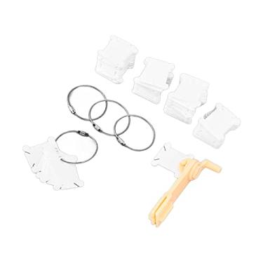 Imagem de Acouto Bobinas de Fio de Plástico 120 Unidades Com Máquina de Enrolamento Manual e Anéis de Retenção - Linha de Bordado Conveniente, Bordado e Artesanato Sem Complicações