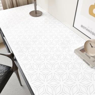 Imagem de EPPKILY Papel de parede geométrico cinza para descascar e colar papel de parede floral moderno para quarto de berçário Boho papel de contato removível decorativo para armários gaveta bancadas rolo de