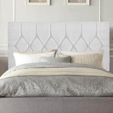 Imagem de Cabeceira Estofada Istambul Capitonê 160cm Queen Size Box Quarto Suede Branco - Gat Magazine