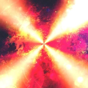 Imagem de Quadro Decorativo Abstrato Colorido com Estampa Futurista e Retro - Arte Moderna para Parede 30x30cm