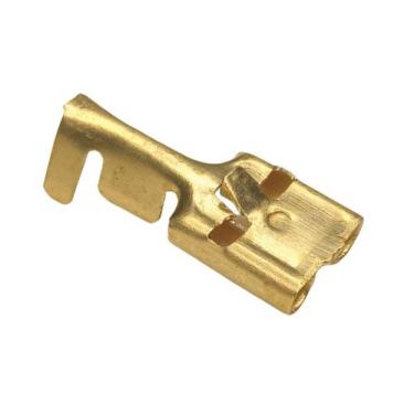 Imagem de Kit Terminal Encaixe Femea marilia Com Trava 6,3mm Pacote Com 100 Unid