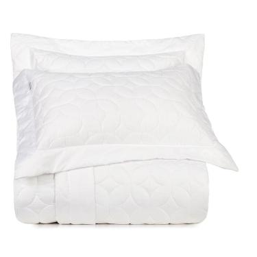 Imagem de Jogo de Colcha King Altenburg Cetim 300 Fios Heritage Branco