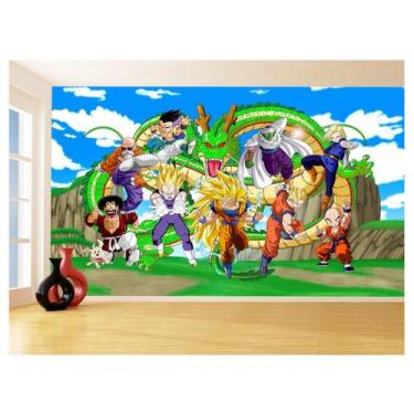 Imagem de Papel De Parede Dragon Ball Goku Vegeta Anime 3,5M Dbz462 - Você Decor
