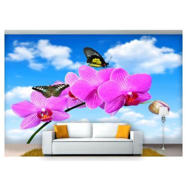 Imagem de Papel De Parede Floral Flores Textura Sala 3D 3M² Xfl239 - Você Decora