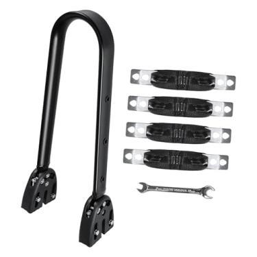Imagem de Vaveren Bagageiro traseiro para bicicleta, suporte de carga para bicicleta, acessórios para transporte de bicicleta, largura do garfo traseiro 120–157mm