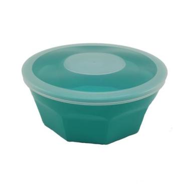 Imagem de 1 Potes Oitavados Com Tampa Marmita Sobremesa 700 Ml Verde - Dehaus
