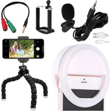 Imagem de Microfone De Lapela Para Celular Smartphone Universal Luz - Leffa Shop