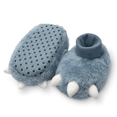 Imagem de Carter's baby-boys' Claw Slipper, Blue, 0-6 Months Infant