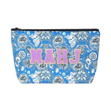 Imagem de KEGECOL Thickened American Mahjong Tiles Bag - Fits 1.2"(30mm) Standard Size Tiles, Durable Printed Storage Case for Mahjong Games (Bag Only)