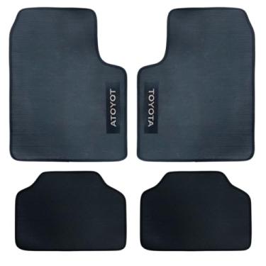 Imagem de Jogo Tapete Universal Borracha Automotivo 4 Peças (Jogo Tapete Borracha Corolla, Corolla Cross,Hilux)
