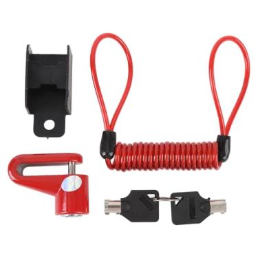 Imagem de RiToEasysports Acessórios de Bicicleta, Trava de Freio a Disco, Trava de Freio a Disco de Roda de Segurança Antirroubo de Liga de Alumínio para M365 Pro (vermelho)