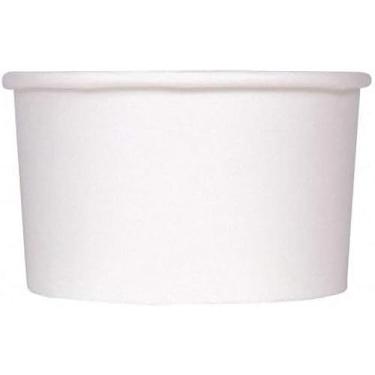 Imagem de ASTRA SIGNATURE Recipientes/copos/amostras de alimentos de papel frio ou quente - Ideal para sorvete, gelato, iogurte e lanches - branco, à prova de vazamento - 50 unidades (142 g)