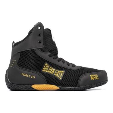 Imagem de Botinha Golden Gate academia e dia a dia - TNT Outlook, Preto, Ouro, 3