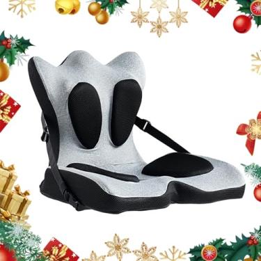 Imagem de Almofadas ergonômicas para encosto e assento, suporte lombar com capa removível, para postura nas costas e alívio da dor, cadeira de escritório em casa alienígena