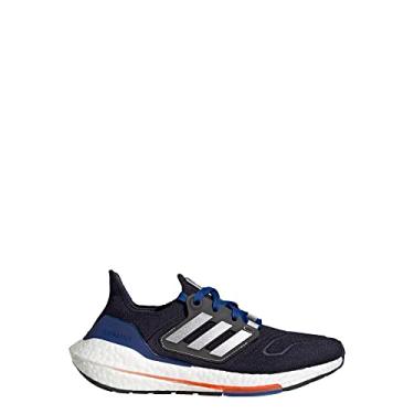 Imagem de adidas Tênis de corrida unissex infantil Ultraboost 22 J, tinta/prata metálico/time azul royal, 19 BR