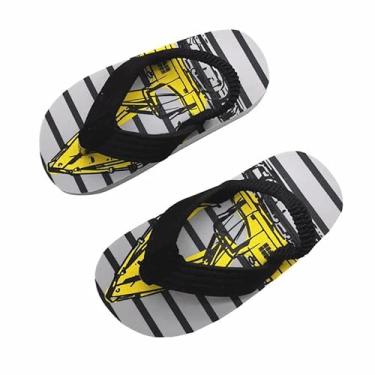 Imagem de Chinelos de desenho animado para crianças, meninos, sandálias macias de EVA com sola antiderrapante para praia e piscina, Digger, 11 Little Kid