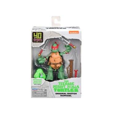 Imagem de Boneco Raph (Sketch) 11Cm Com Acessórios - Tartarugas Ninja