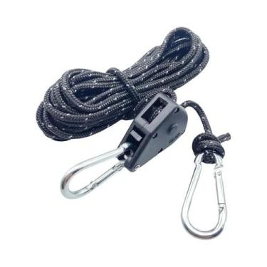 Imagem de Corda Refletiva De 5m Para Barraca De Camping Com Fivela De Ratchet Pa