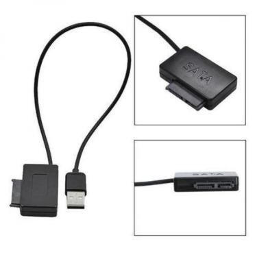 Imagem de Adaptador Drive Dvd Cd Mini Sata Slimline Para Usb