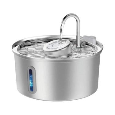 Imagem de Fonte De Água Grande Em Aço Inoxidável Para Animais De Estimação 3.2L 