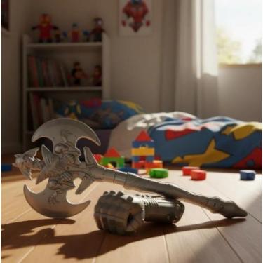 Imagem de Kit Machado e Luva Medieval Brinquedo Bárbaros Guerreiros - Pica Pau