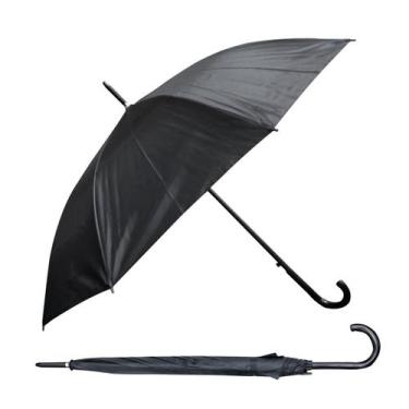 Imagem de Guarda chuva bengala automático 8 varetas - QUERO PRESENTEAR, Preto