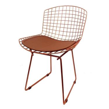 Imagem de Cadeira Bertoia Cobre Com Assento Cobre