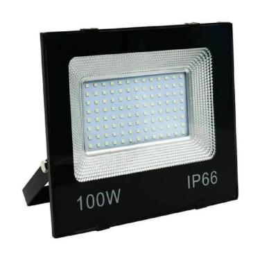 Imagem de Refletor Led 100W Bivolt Branco Frio Ip66 Blindado