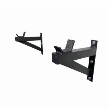 Imagem de Suporte de Barra de Parede Rosca Supino Musculação Iron Force Cor:Pret