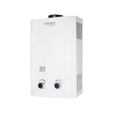 Imagem de Aquecedor De Agua A gás GLP Komeco Slim KO 07M BP 7 Litros, Branco, Bi
