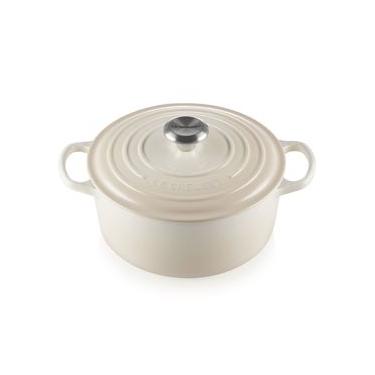 Imagem de Panela Redonda Signature 26 cm Branco Meringue Le Creuset