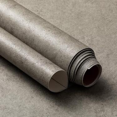 Imagem de Very Berry Sticker Papel de contato de mármore (cinza quente, 61 cm x 198 cm) de espessura premium para bancada, vinil impermeável, adequado para locatários para balcões de cozinha, vaidades de