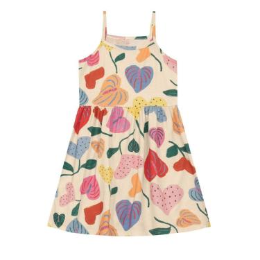 Imagem de Vestido infantil menina com flores Brandili -Natural