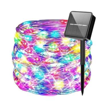 Imagem de Luzes De Cordão LED USB À Prova d'Água Com Fio De Cobre Prateado Para 