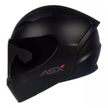 Imagem de Capacete Moto ASX City Solid Fosco Masculino, Preto Grafite, 56 (S)