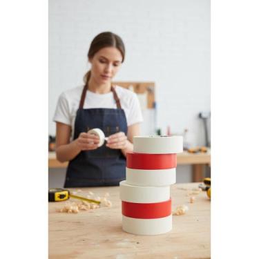 Imagem de 10x Fita Crepe Pintura 24mmx50m Imobiliária Fachada - Congratulations 