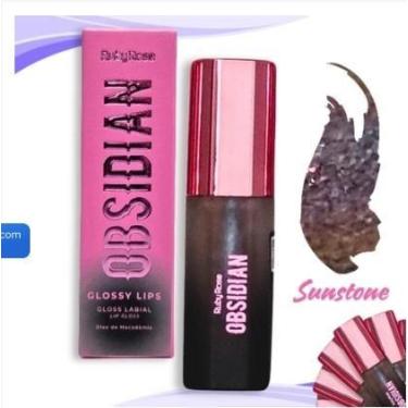 Imagem de Gloss Ruby Rose Obsidian Glossy Lips Maquiagem Cor:Malachite, Sunstone