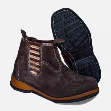 Imagem de Bota Infantil Byzzon Couro Legitimo Solado Baby, 25