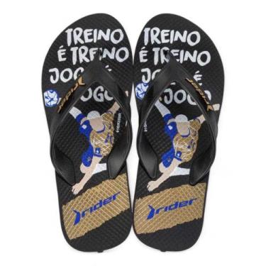 Imagem de Chinelo Rider Street Olé Masculino 11576, Preto, Dourado, 39