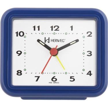 Imagem de Relógio Despertador Quadrado -Herweg - 2612
