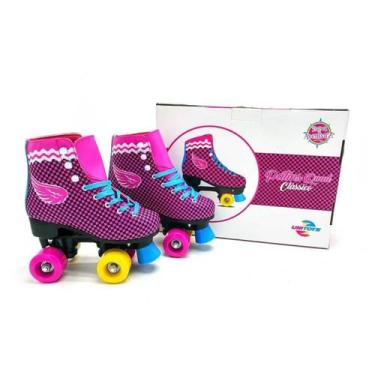 Imagem de Patins Infantil Quad 4 Rodas Roller Classico Retro Tam 36 - Unitoys