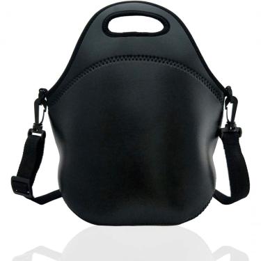Imagem de Bolsa Lancheira Térmica Yin's Neoprene 70% Poliéster 22% Poliamida 28cm X 30cm X 17cm Preto 6L