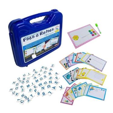 Imagem de Maleta de Atividades Faça e Refaça Brinquedos Educativos Infantil Alfa