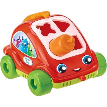 Imagem de Brinquedo Educativo Carrinho Encaixe as Formas com Celular 2 em 1 Geométricas Estrela