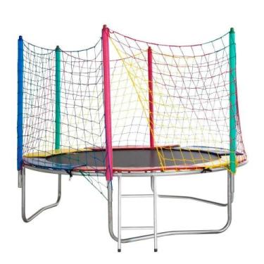 Imagem de Cama Elástica ChicoPlay de 2,44 m Lona Preta Importada sem Emenda