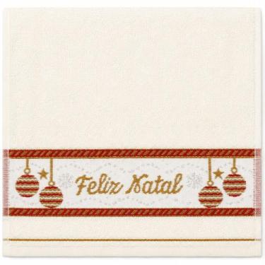 Imagem de Toalha de Mãos e Lavabo Natalina 30x50cm 100% Algodão 400g/m² Bene Cas