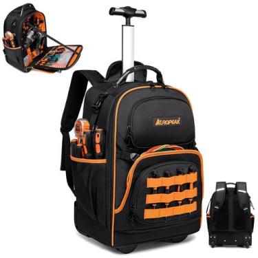 Imagem de Mochila de Ferramentas AUROPEAK com Rodas 40cm 47 Compartimentos
