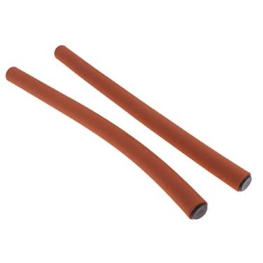 Imagem de Newmind 2 peças de capa de guidão borboleta para bicicleta guidão punho manga ciclismo tubo de esponja flexível - marrom