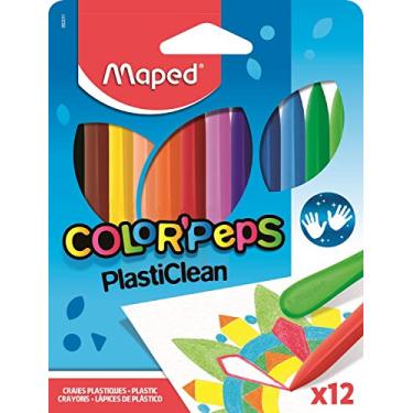Imagem de Giz de Plástico, Maped, Color Peps, 862011, 12 Cores